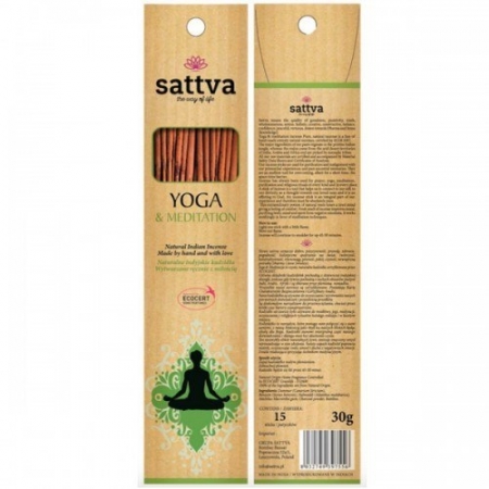 SATTVA AYURVEDA Kadzidełka INSENCE YOGA & MEDITATION 30G